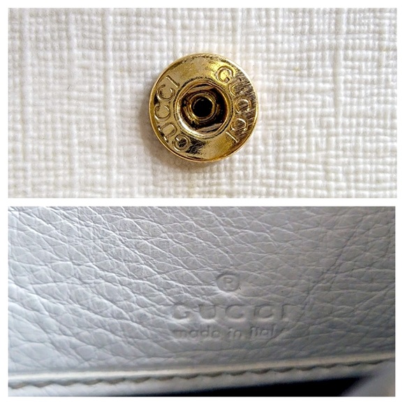 Low start🔥Authentic GUCCI GG Logo Heart PVC Leather Long Wallet - Picture 9 of 10